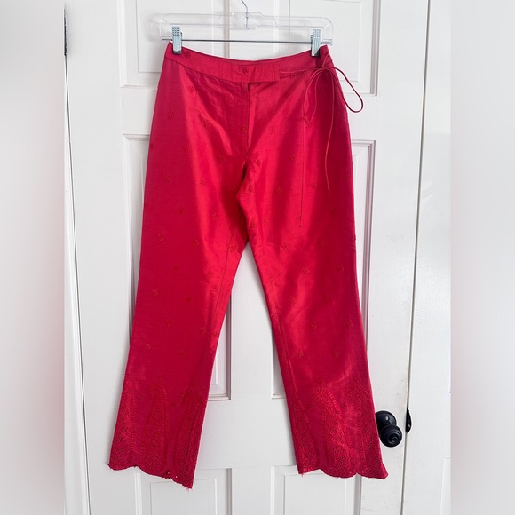 Plenty by tracy Red Reese silk pant size small p - Picture 1 of 8